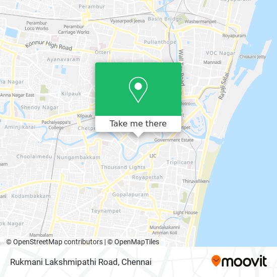 Rukmani Lakshmipathi Road map