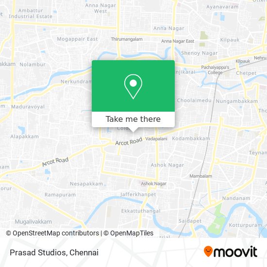 Prasad Studios map