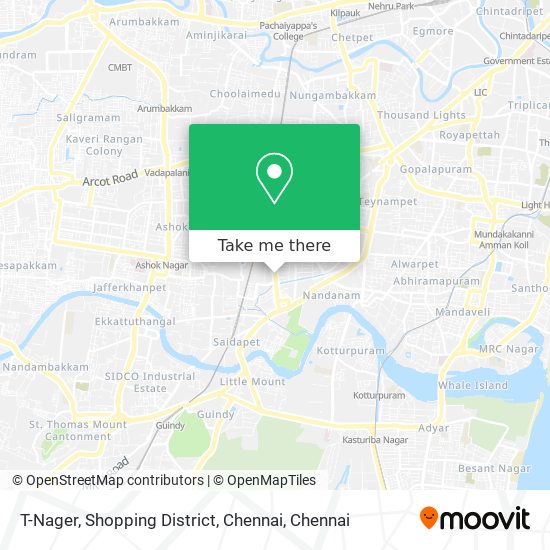T-Nager, Shopping District, Chennai map