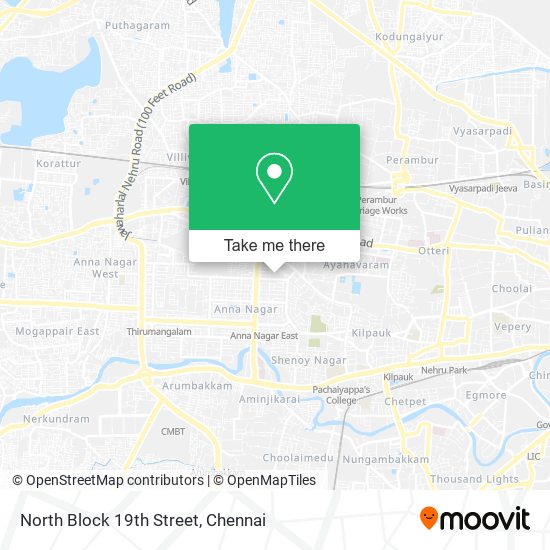 North Block 19th Street map