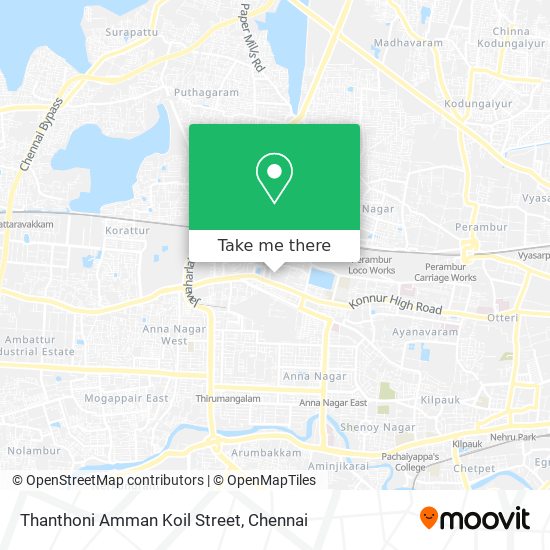 Thanthoni Amman Koil Street map