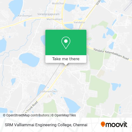 SRM Valliammai Engineering College map