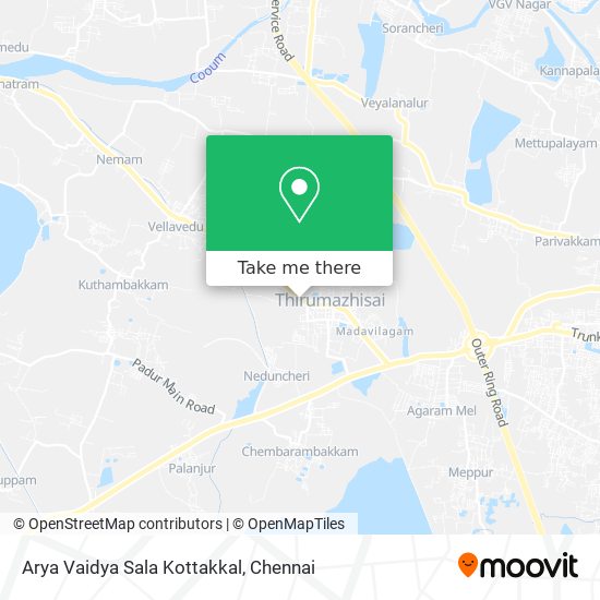 Arya Vaidya Sala Kottakkal map