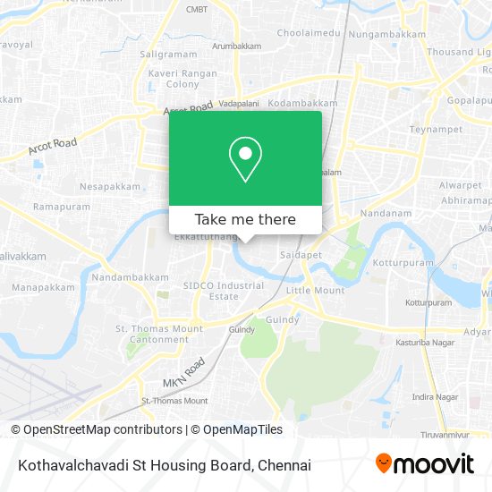 Kothavalchavadi St Housing Board map