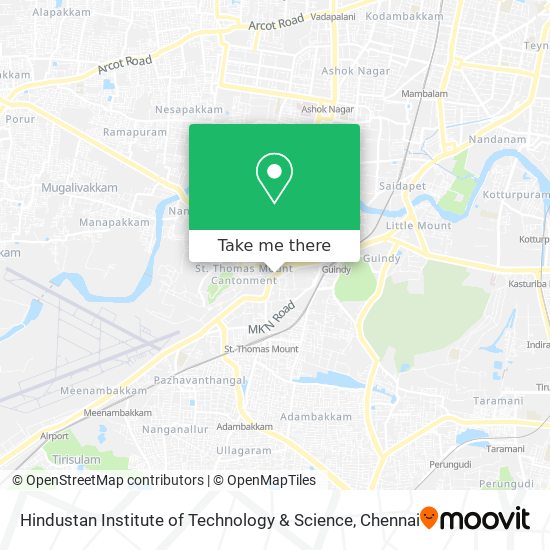 Hindustan Institute of Technology & Science map