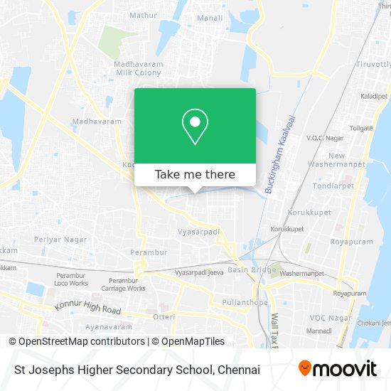 St Josephs Higher Secondary School map