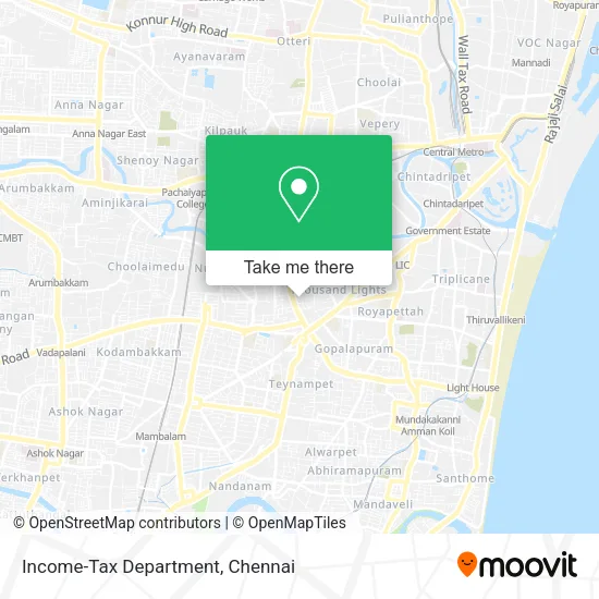 Income-Tax Department map