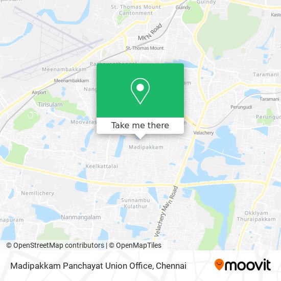 Madipakkam Panchayat Union Office map