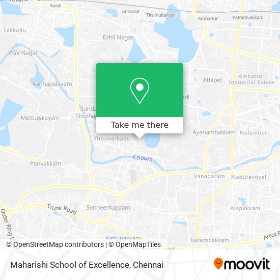 Maharishi School of Excellence map