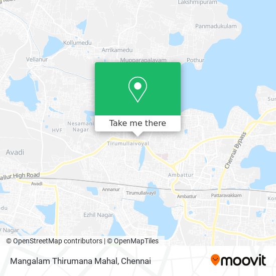 Mangalam Thirumana Mahal map