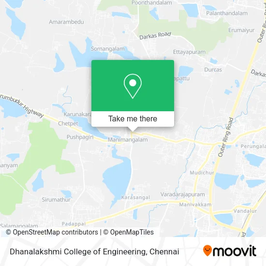 Dhanalakshmi College of Engineering map