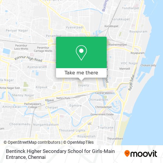Bentinck Higher Secondary School for Girls-Main Entrance map