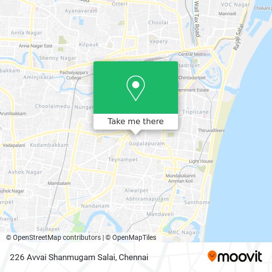 226 Avvai Shanmugam Salai map