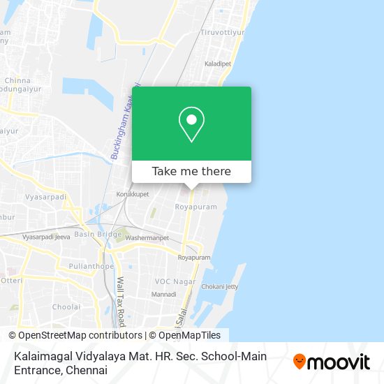 Kalaimagal Vidyalaya Mat. HR. Sec. School-Main Entrance map