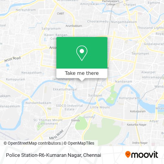 Police Station-R6-Kumaran Nagar map