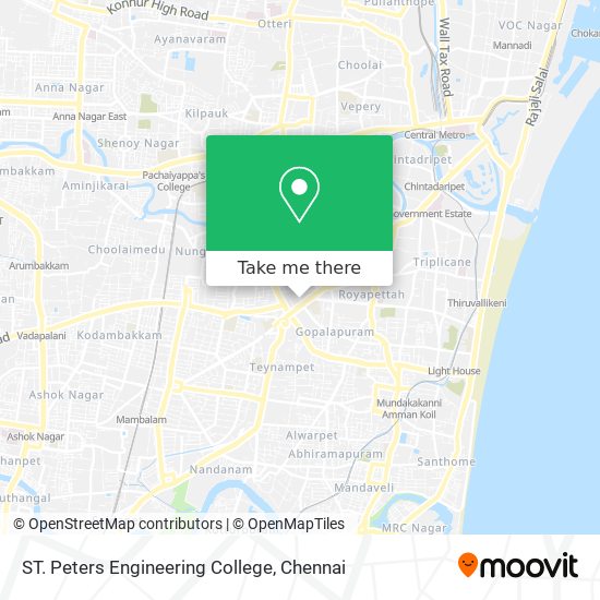 ST. Peters Engineering College map