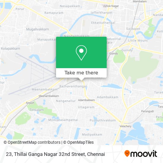 23, Thillai Ganga Nagar 32nd Street map