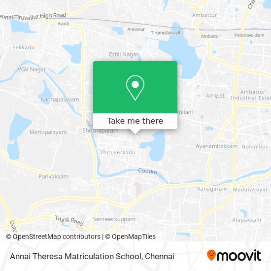 Annai Theresa Matriculation School map