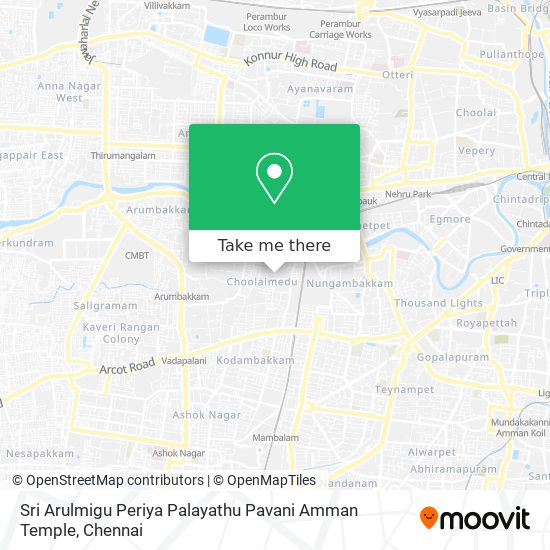 Sri Arulmigu Periya Palayathu Pavani Amman Temple map