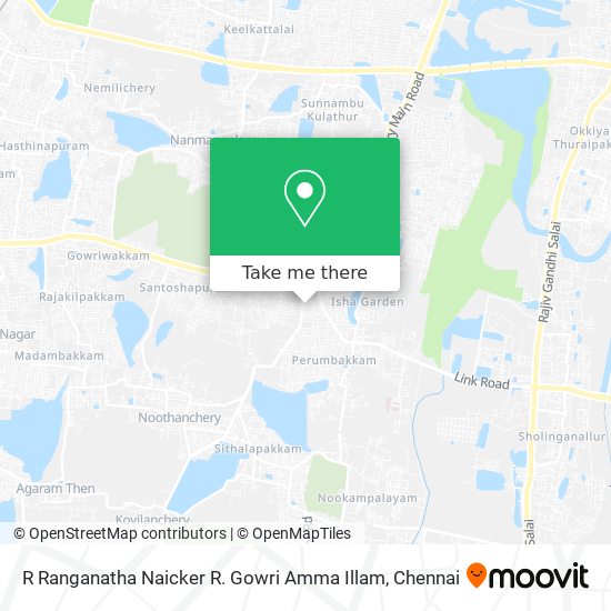 R Ranganatha Naicker R. Gowri Amma Illam map