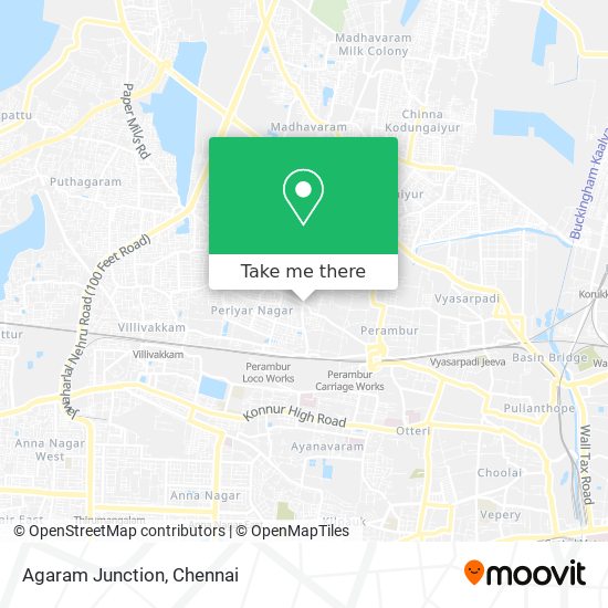 Agaram Junction map