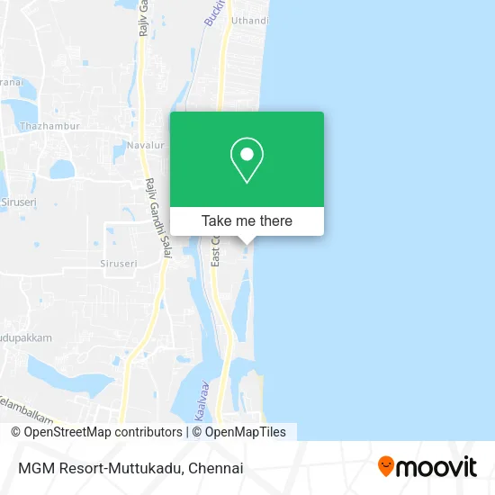 MGM Resort-Muttukadu map