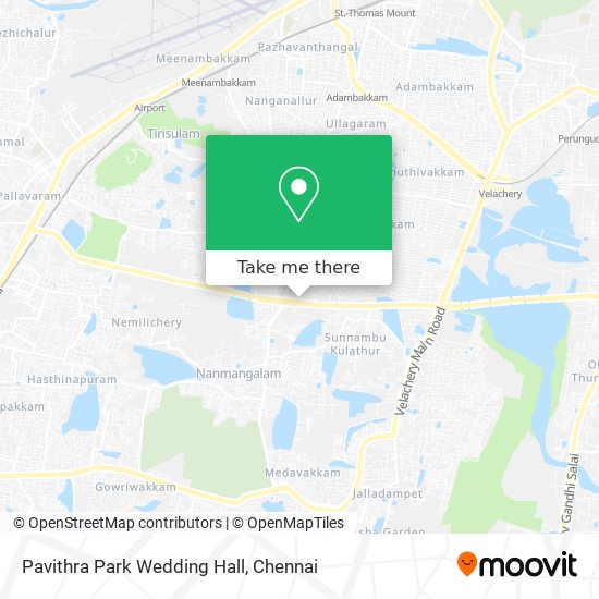 Pavithra Park Wedding Hall map