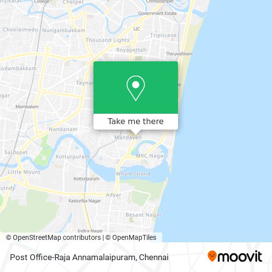 Post Office-Raja Annamalaipuram map