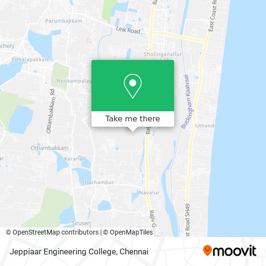 Jeppiaar Engineering College map