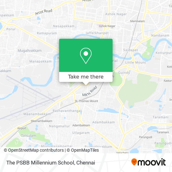 The PSBB Millennium School map