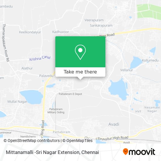 Mittanamalli -Sri Nagar Extension map