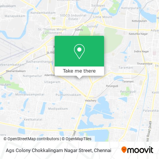 Ags Colony Chokkalingam Nagar Street map