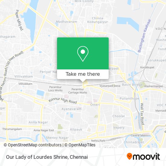 Our Lady of Lourdes Shrine map