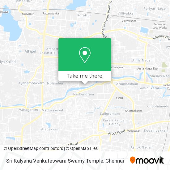 Sri Kalyana Venkateswara Swamy Temple map