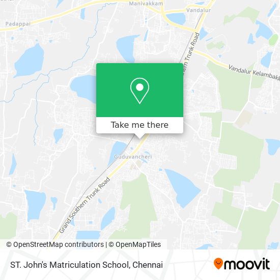 ST. John's Matriculation School map