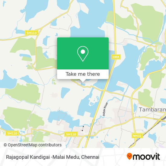 Rajagopal Kandigai -Malai Medu map