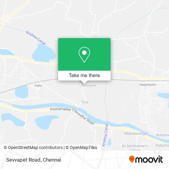 Sevvapet Road map