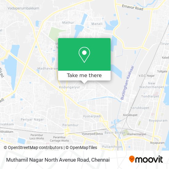 Muthamil Nagar North Avenue Road map