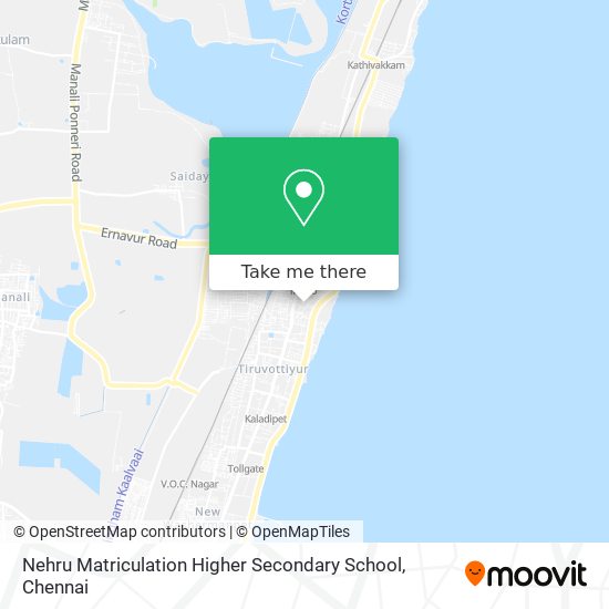 Nehru Matriculation Higher Secondary School map
