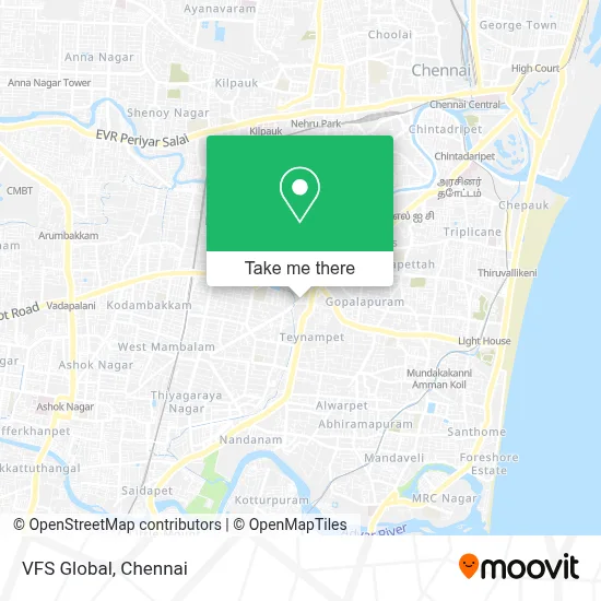 VFS GLOBAL map