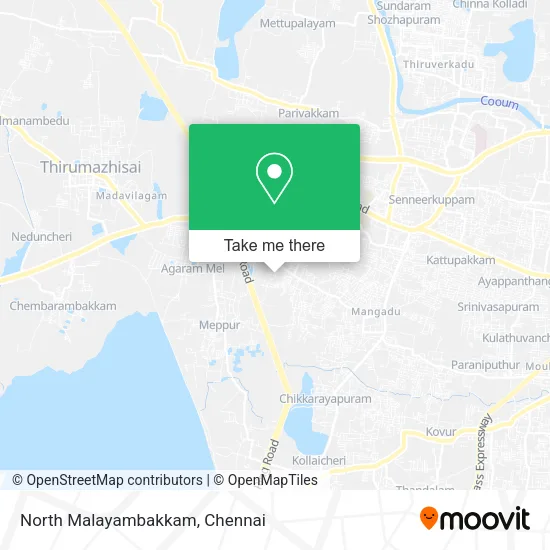 North Malayambakkam map