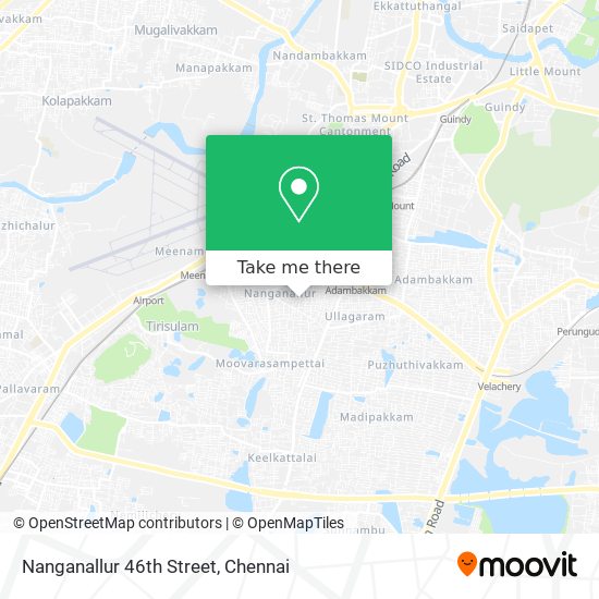 Nanganallur 46th Street map