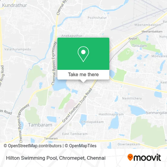 Hilton Swimming Pool, Chromepet map