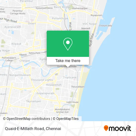 Quaid-E-Millath Road map