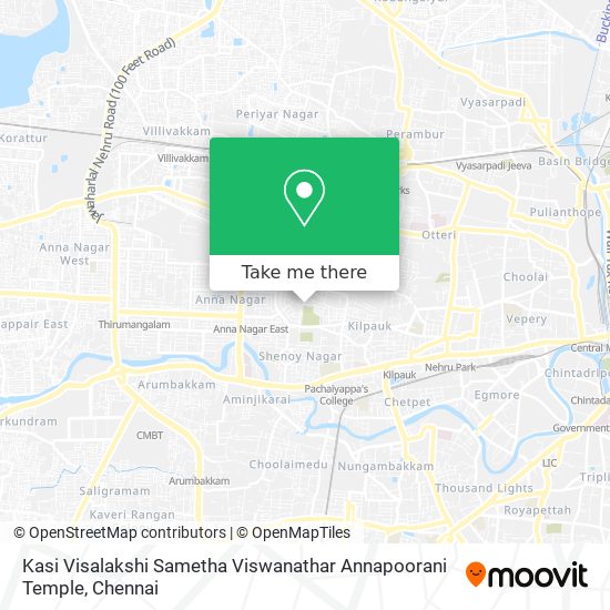 Kasi Visalakshi Sametha Viswanathar Annapoorani Temple map