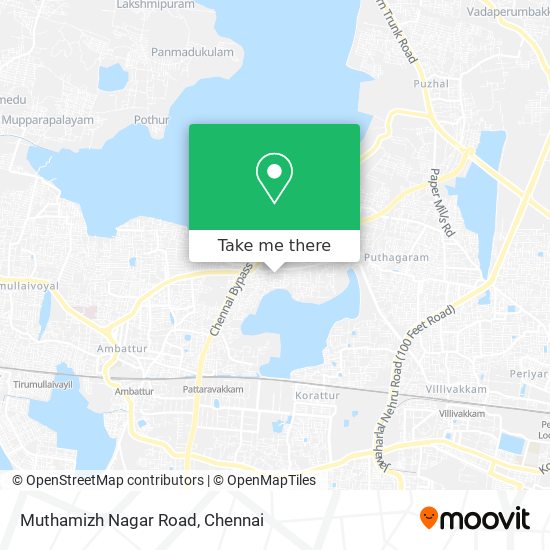 Muthamizh Nagar Road map