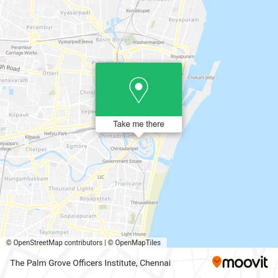 The Palm Grove Officers Institute map