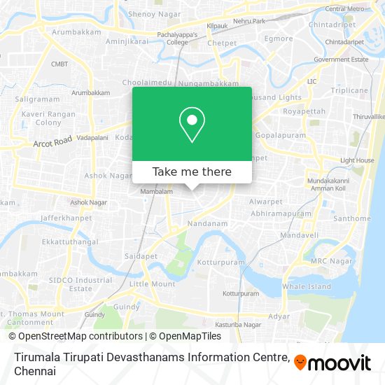 Tirumala Tirupati Devasthanams Information Centre map