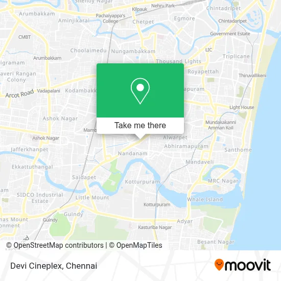 Devi Cineplex map