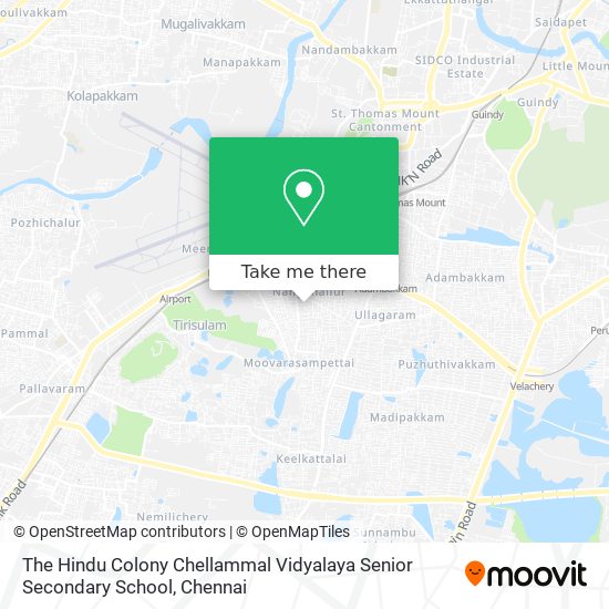 The Hindu Colony Chellammal Vidyalaya Senior Secondary School map